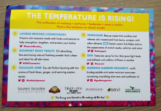 Vegan Cuts Beauty Box Subscription Review - May 2014 Info