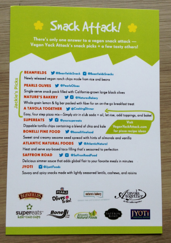 Vegan Cuts Snack Box Subscription Review - May 2014 Info