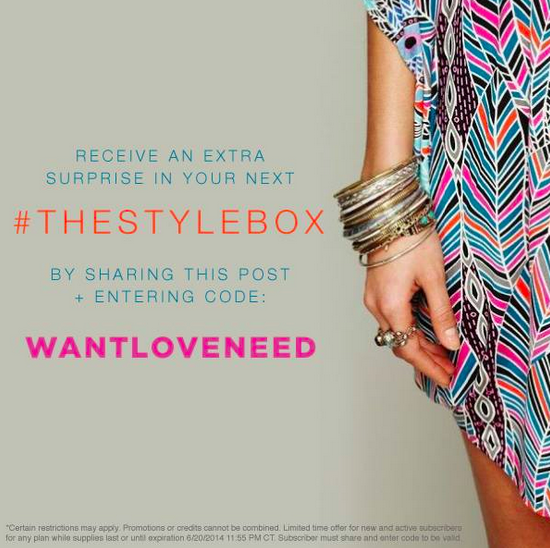 Social Bliss Style Box Coupon for New & Existing Subscribers! June