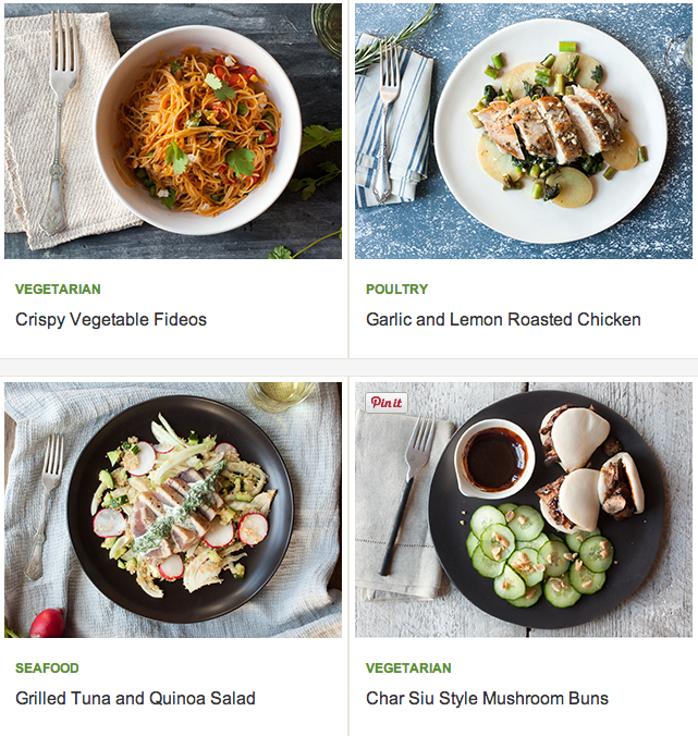 Plated Menu Choices