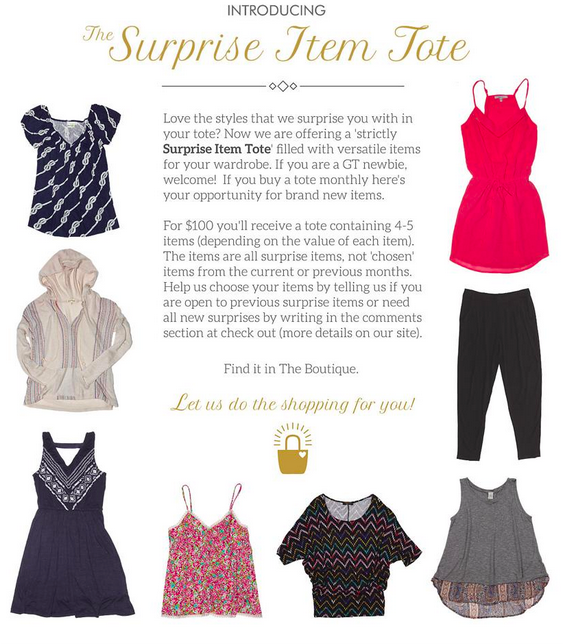 Golden Tote Surprise Tote!