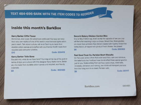 BarkBox Subscription Box Review & Coupon - June 2014 Info