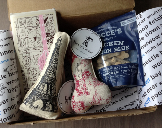 BarkBox Subscription Box Review & Coupon - June 2014 Items