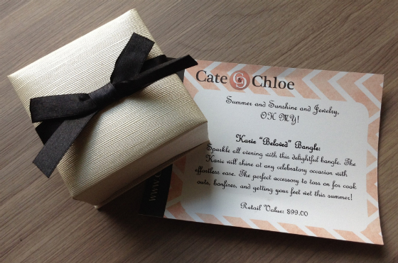 Cate & Chloe Jewelry Subscription Review & Coupon – June 2014 Unboxing