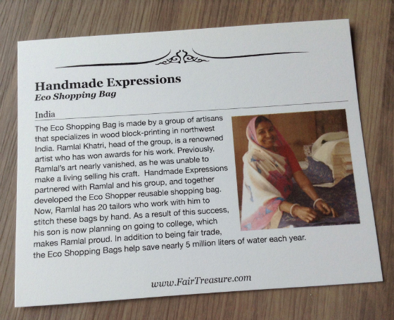 Fair Treasure Subscription Box Review - May 2014 Info