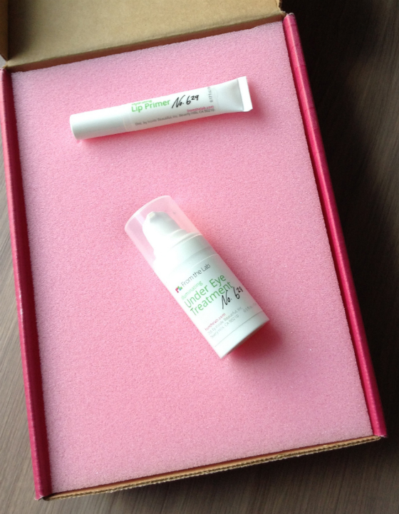 From The Lab Beauty Subscription Box Review - May 2014 Items