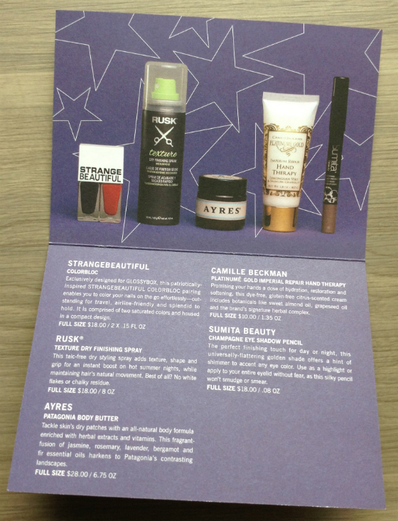 GlossyBox Review & Coupon - June 2014 Info