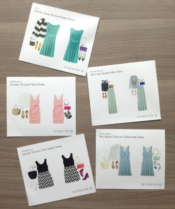 Stitch Fix Subscription Review - June 2014 Cards