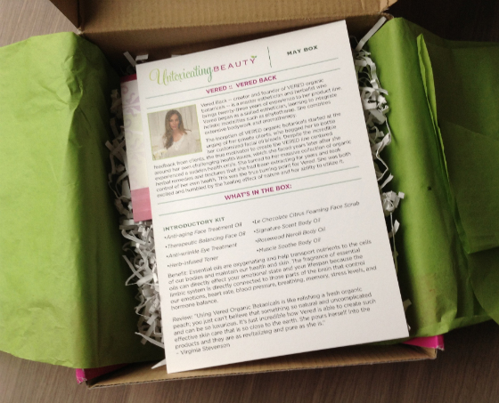 Untoxicating Beauty Subscription Box Review - May 2014 Info