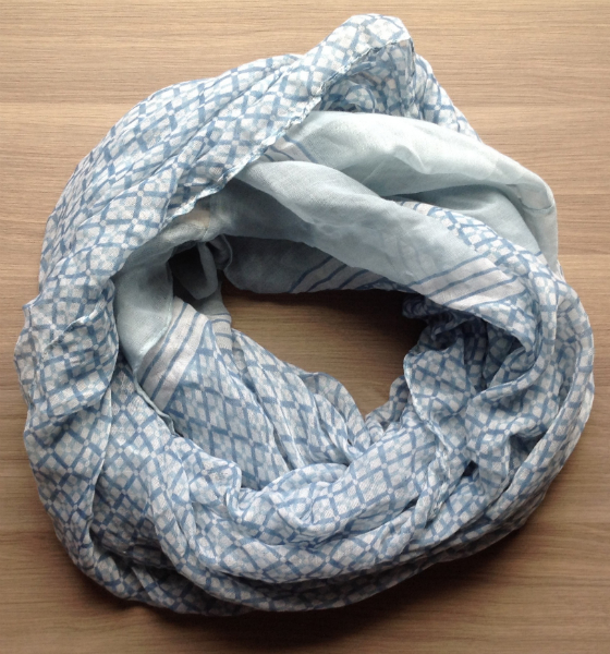 Wantable Accessories Subscription Box Review - June 2014 Blue Scarf