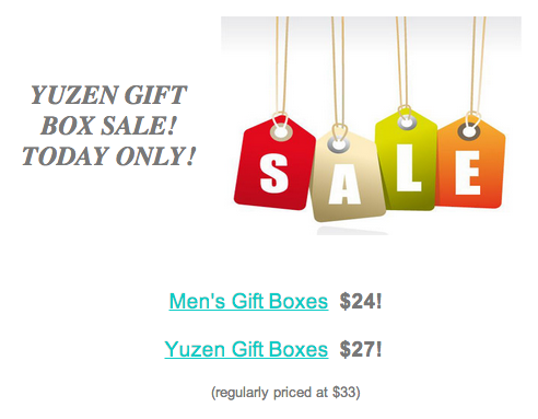 Yuzen Gift Boxes on Sale