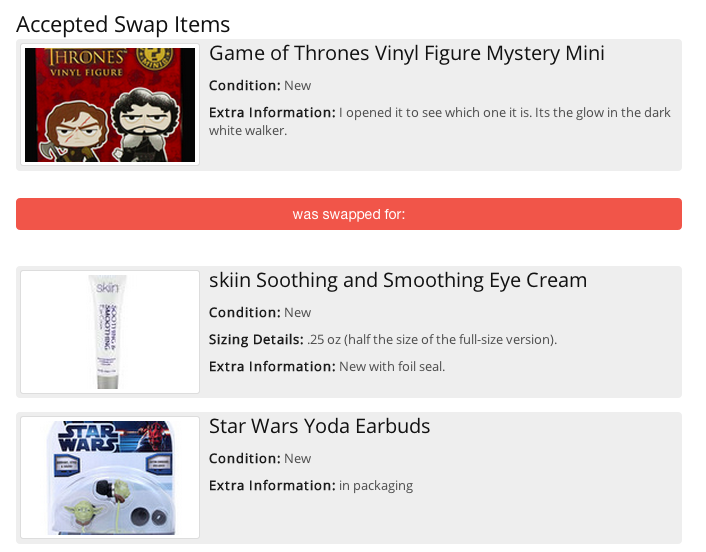Quick Swap Update – Improvements on My Swaps Page