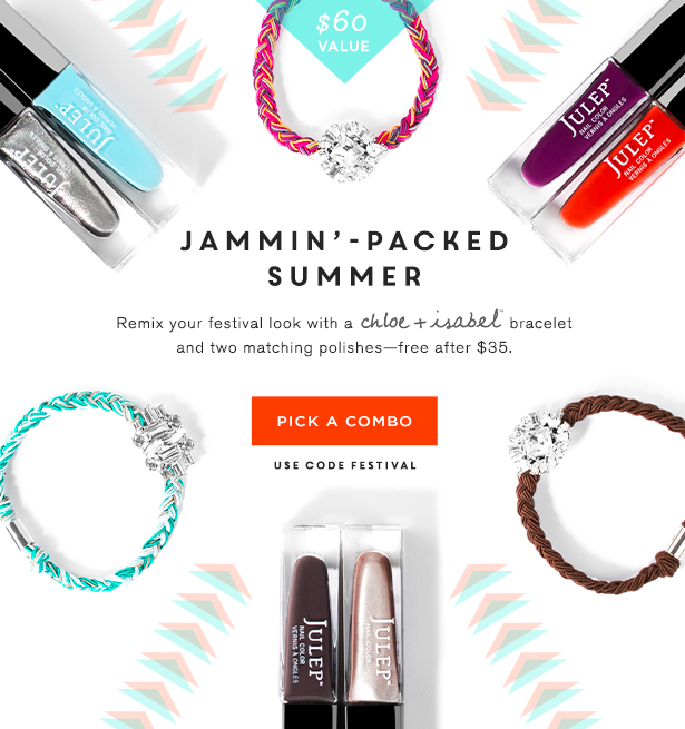 Free Julep Summer Festival Kit with $35 Purchase!