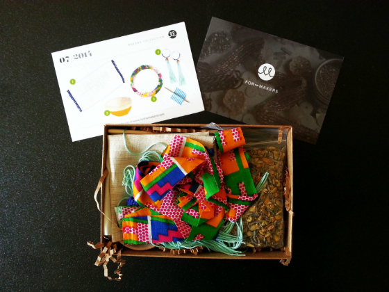 For the Makers DIY Subscription Box Review - July 2014 First Look