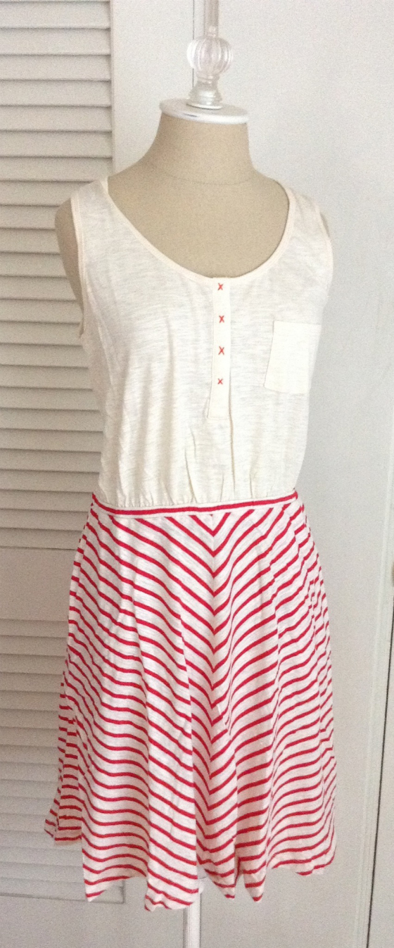 Golden Tote Review - July 2014 Striped Dress