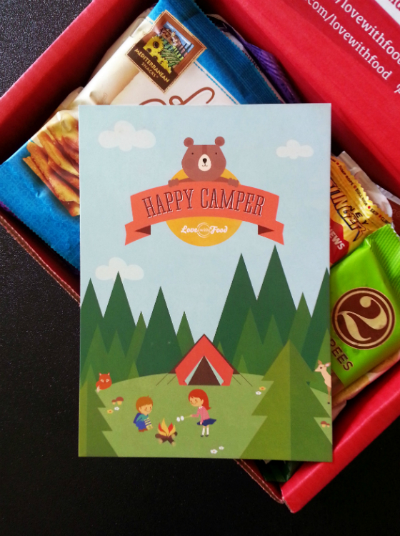 Love With Food Subscription Box Review & Coupon – July 2014 Happy Camper