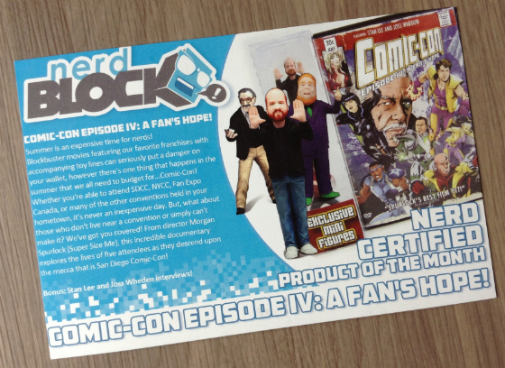 Nerd Block Subscription Box Review - July 2014 Info