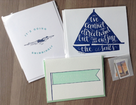 Nicely Noted Subscription Review - July 2014 Cards
