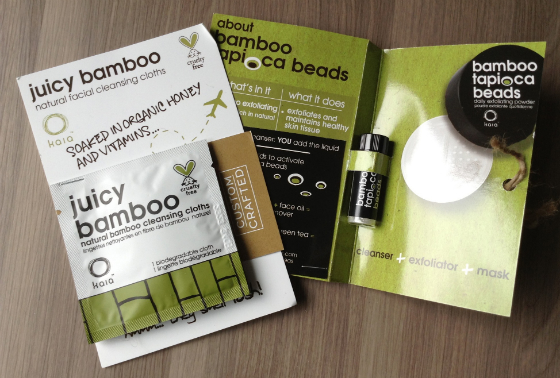 Saffron Rouge Beauty Subscription Box Review - July 2014 Bamboo