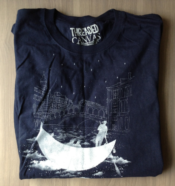 Threaded Canvas T-Shirt Subscription Box Review – July 2014 Blue Shirt