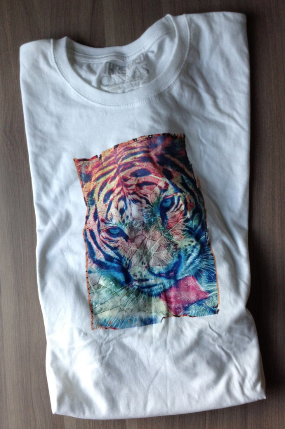 Threaded Canvas T-Shirt Subscription Box Review - June 2014 Tiger