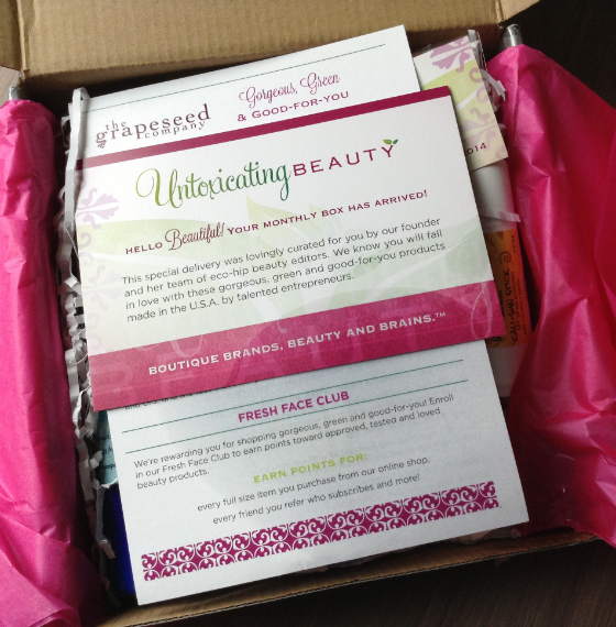 Untoxicating Beauty Box Subscription Review - June 2014 Unboxing