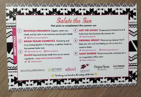 Vegan Cuts Beauty Box Subscription Review – July 2014 Info