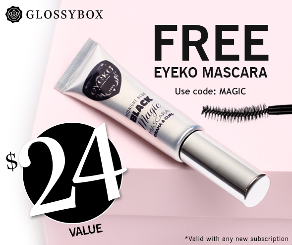 New GlossyBox Coupon Code - Free Eyeko Mascara