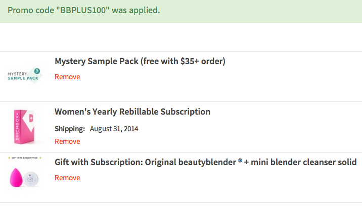 Birchbox Annual Subscription Deal