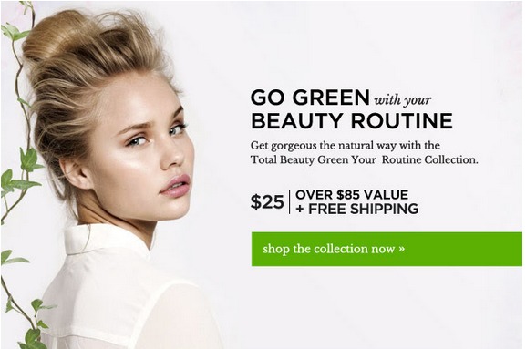 New Total Beauty Go Green Collection & Coupon Code