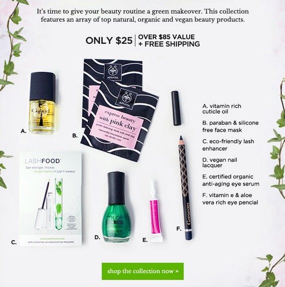 New Total Beauty Go Green Collection & Coupon Code! Items