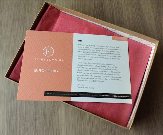 Birchbox Review - August 2014 "The Everygirl Box" First Look
