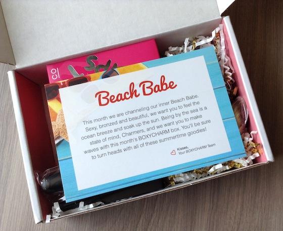 BoxyCharm Beauty Subscription Box Review – August 2014 Beach Babe