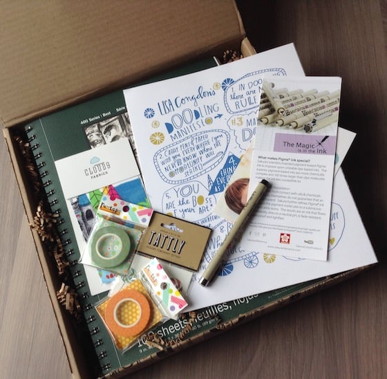 Creative Bug Quarterly Subscription Box Review #BUG01 Items