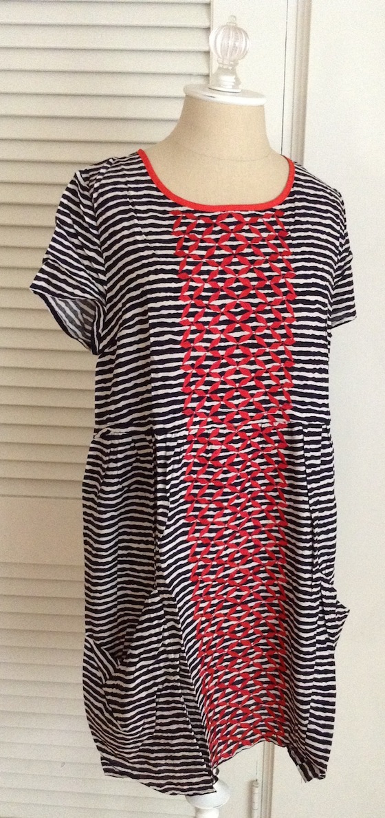 Golden Tote Review - August 2014 Striped Dress