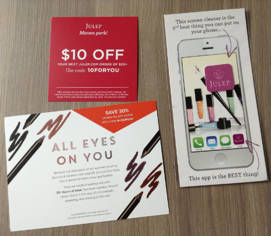 Julep Maven Review & Free Box Code – August 2014 Coupons