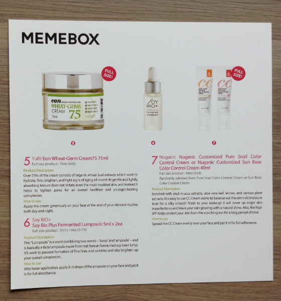 MemeBox Beauty Box Review - Global #13 Card