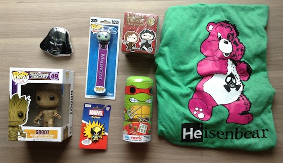 My Geeky Goodies Subscription Box Review - August 2014 Items
