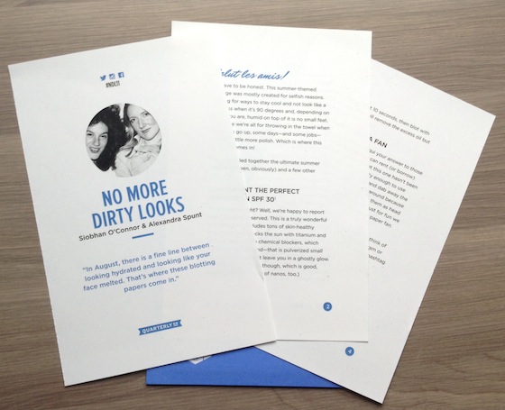 No More Dirty Looks Quarterly Subscription Box Review #NDL11 Letter