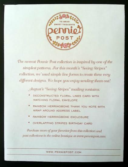 Pennie Post Subscription Review – August 2014 Info