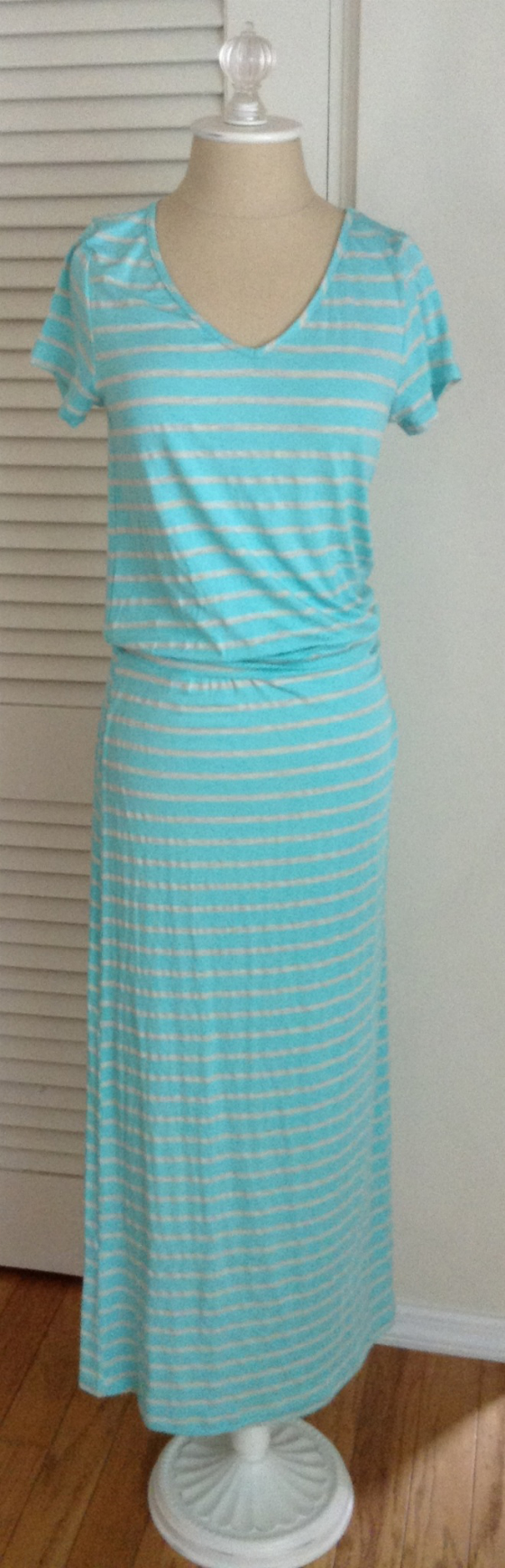 Stitch Fix Review - August 2014 Striped Maxi