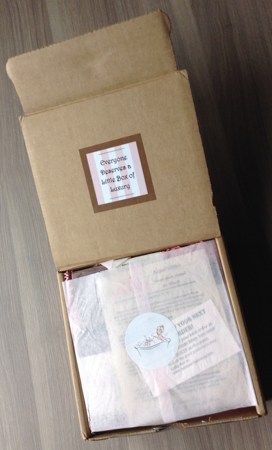 Sudsy Box Subscription Review - August 2014 Open