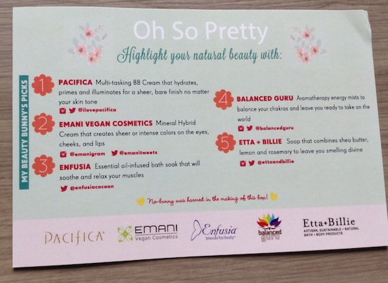 Vegan Cuts Beauty Box Subscription Review - August 2014 Info