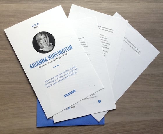 Arianna Huffington Quarterly Box Review - #ARI01 Letter