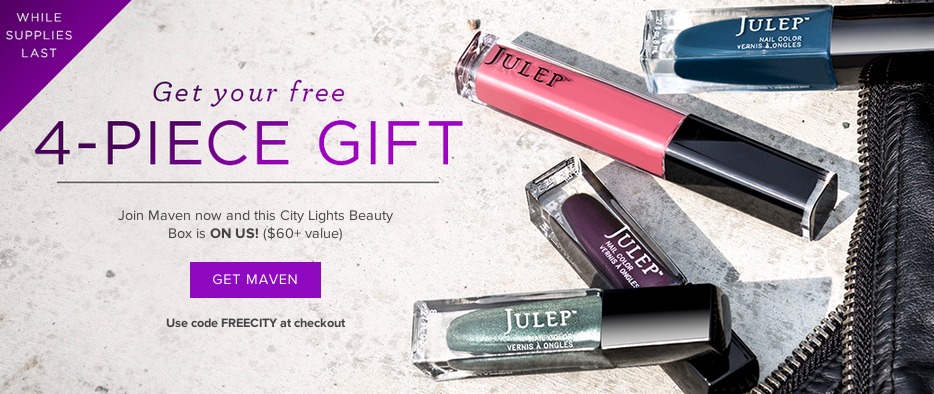 New 4-Piece City Lights Julep Maven Free Box Offer