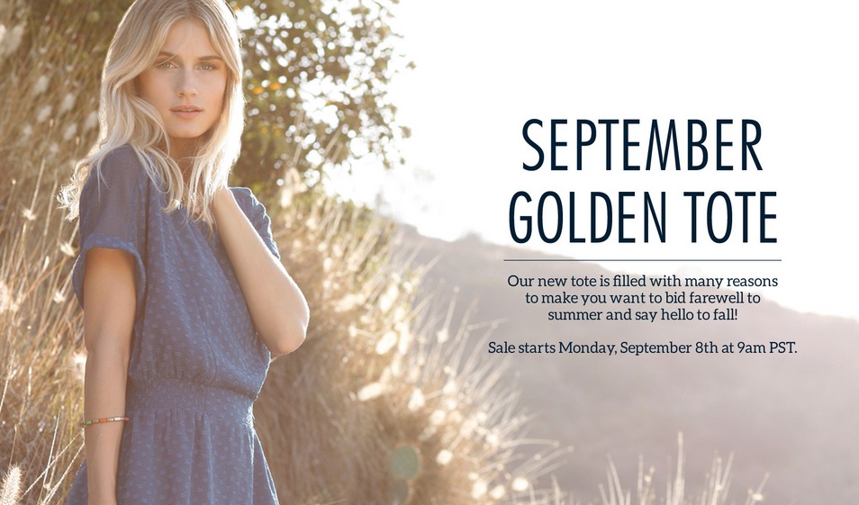 September Golden Tote 