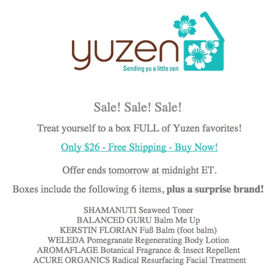 Yuzen Favorites Box Sale
