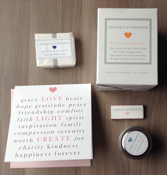 Andrea Schroder Candle Subscription Box Review - Sept 2014 Items