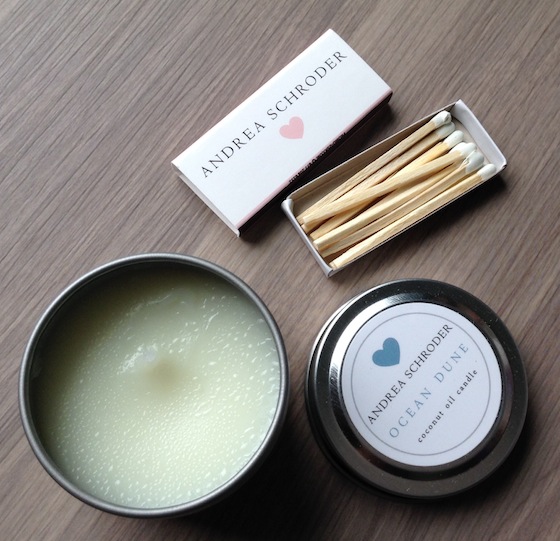 Andrea Schroder Candle Subscription Box Review - Sept 2014 Travel Tin