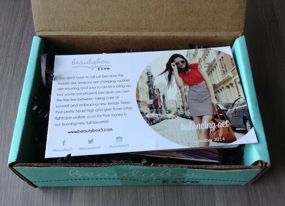 Beauty Box 5 Review & Coupon Code - September 